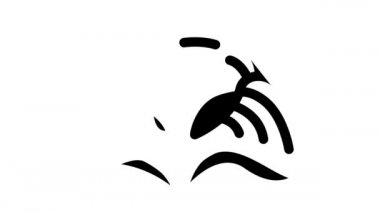 Deniz yosunu Su altı bitki sembolü animasyonu