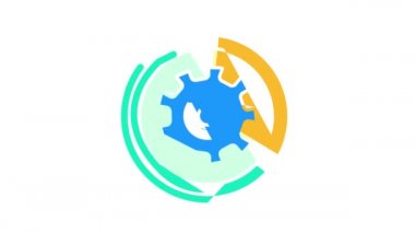 dişli çalışma süreci erp renk simgesi canlandırması