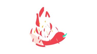 yanan baharat biberi sebze rengi simge canlandırması