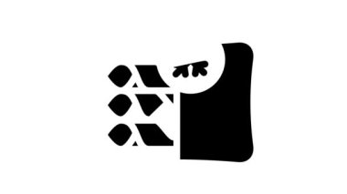 krep dondurulmuş tatlı çizgisi simgesi canlandırması