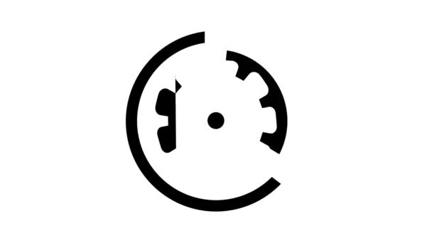Анимация иконки знака "Эрп" — стоковое видео