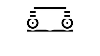 Metal liste üretim endüstrisi makine simgesi animasyonu