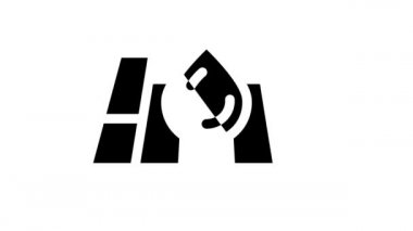 su geçirmez taban kabartma simgesi canlandırması