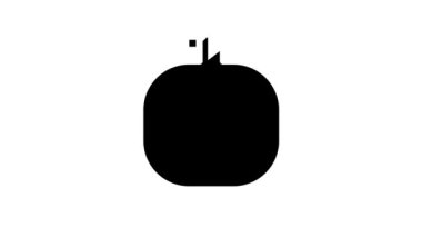 Nakış işi iş çizgisi simge canlandırması