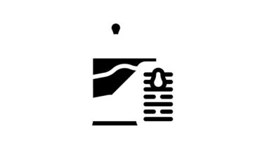 Konserve ve konserve yiyecek bölümü çizgi animasyonu