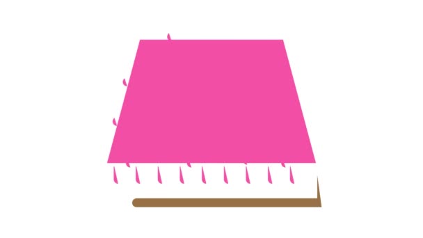 Tappeto pavimento colore icona animazione — Video Stock