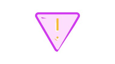 Zararlı ürün işareti renk canlandırması