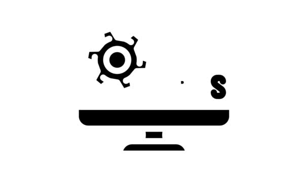 Анимация иконок протокола mpls — стоковое видео