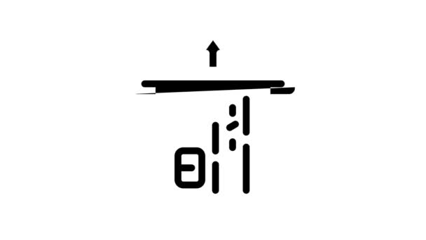 接受线形图标动画 — 图库视频影像