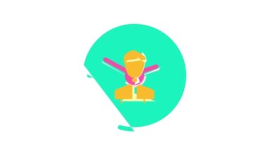 çalışanın çalışma saatleri renk simgesi canlandırması