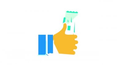 yiyecek paketi renk canlandırması