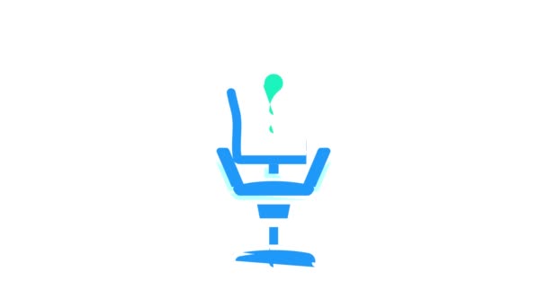 Animación icono de color de búsqueda de empleados — Vídeos de Stock
