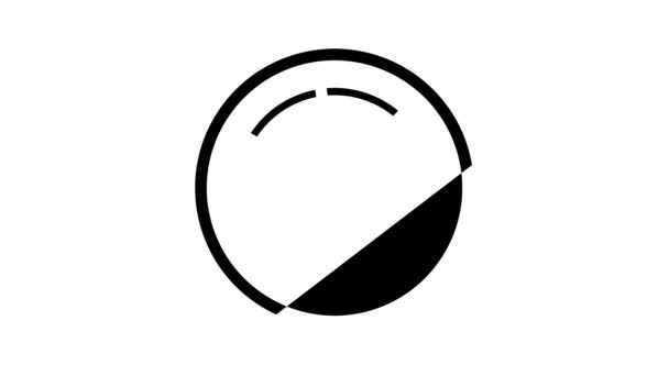 Sofá inflável para animação do ícone do glifo do animal de estimação — Vídeo de Stock
