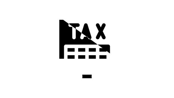 Çevrimiçi vergi simgesi canlandırması — Stok video