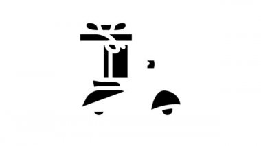 scooter hediye satırı simgesi canlandırması