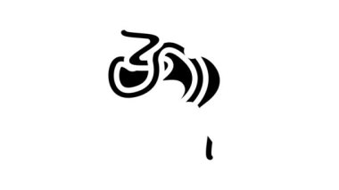 arthrospira plantesis deniz yosunu çizgi simgesi canlandırması