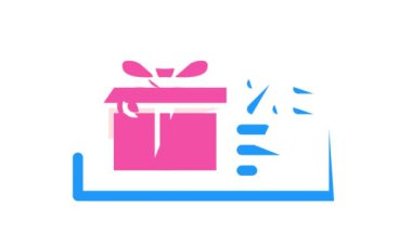indirim kuponu hediye renk canlandırması