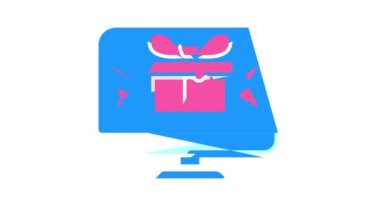 Bilgisayar ekranı renk canlandırmasında çevrimiçi hediye