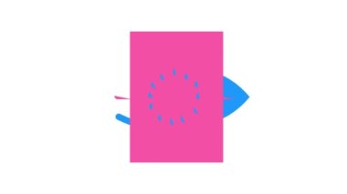 Ağ oftalmoloji renk ikonu canlandırmalı göz