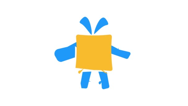 Juguete divertido mascota color icono animación — Vídeos de Stock