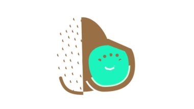 kiwi meyve rengi canlandırması