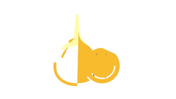 Granadilla frukt färg ikon animation — Stockvideo