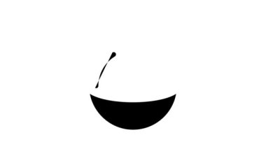 zıplayan dansçı eğitim aracı glyph simge canlandırması için küresel araç