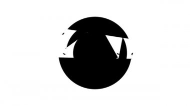 atom elektron çizgi simgesi canlandırması