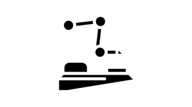 Robot kaynak çizgisi simgesi canlandırması