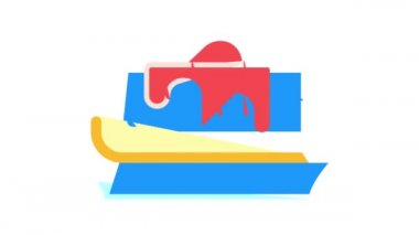 Tatlı reçelli turta renk simgesi canlandırması