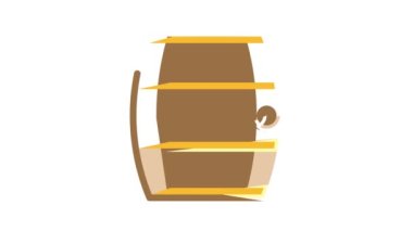 Barutlu fıçı veya rom rengi canlandırması