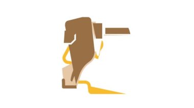 işçi kaynakçısı renk canlandırması