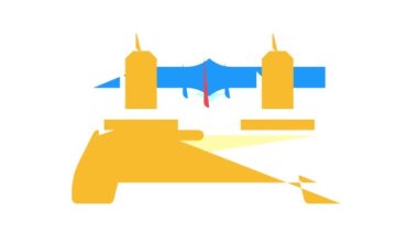 butt welding color icon animation