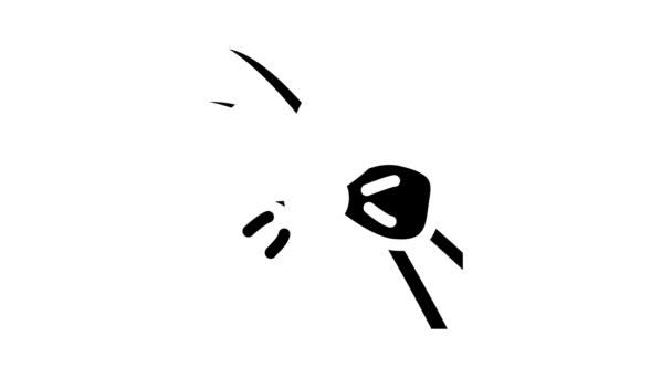 Animacja ikony glifów waniliowych — Wideo stockowe