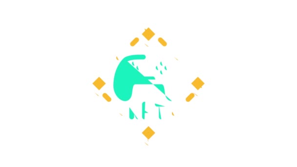 Nft and games color icon animation — 비디오