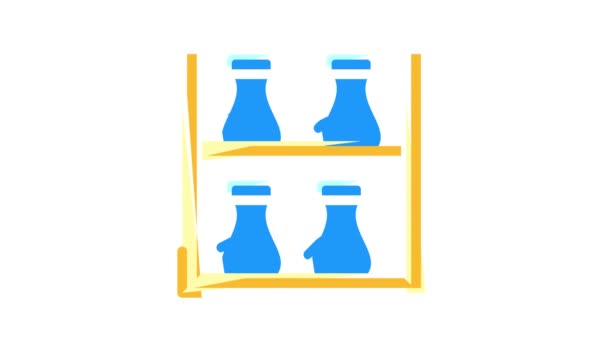 香料货架颜色图标动画 — 图库视频影像