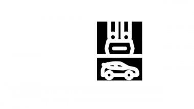 Çok katlı park simgesi canlandırmasında kaldır