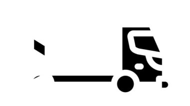 dağıtım kamyonu prodüksiyon simgesi animasyonu