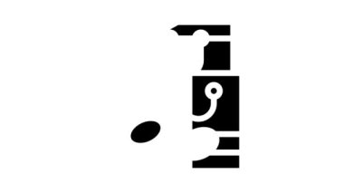 el çantaları stilisti glyph simge canlandırması