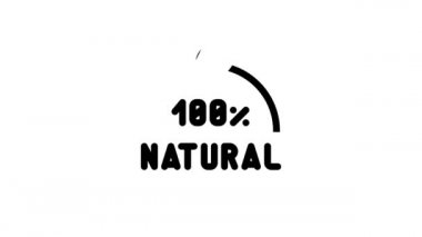 Doğal Kozmetik Sembol Çizgisi Canlandırması