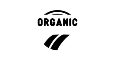 organik kozmetik sembol çizgisi canlandırması