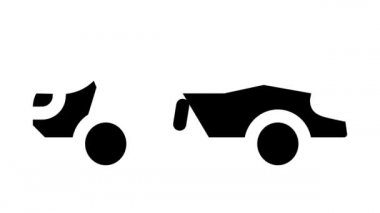 araba park çizgisi simgesi canlandırması