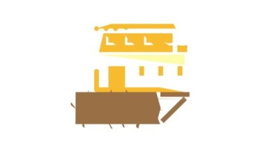 uçurum evi renk simgesi canlandırmasının kenarında