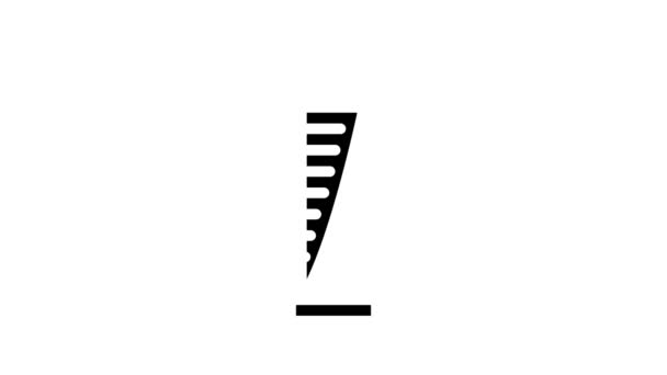 Wolkenkratzer Haus Linie Symbol Animation — Stockvideo