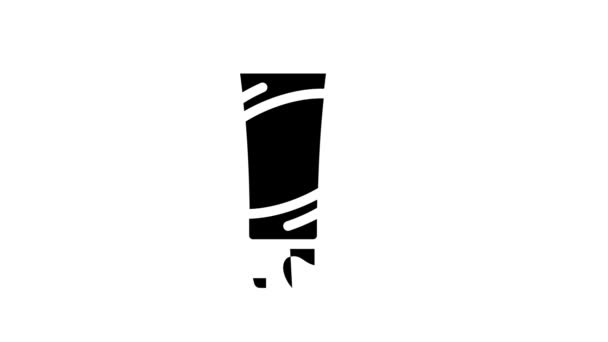 Animacja linii wasabi tube icon — Wideo stockowe