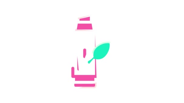 Lip balm color icon animation — Stock Video