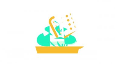 wasabi renk simgesi canlandırmalı aperatif