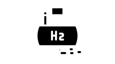 yeraltı depolama hidrojen sembolü canlandırması
