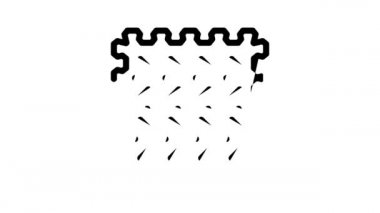 egzersiz hasırı spor malzemeleri çizgi simgesi canlandırması