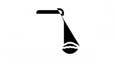 Mini conchiglie rigate makarna çizgisi canlandırması